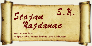 Stojan Majdanac vizit kartica